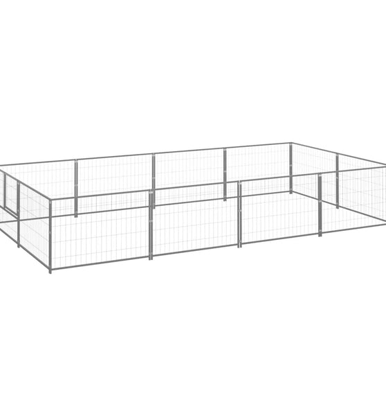 Hundezwinger Silbern 8 m² Stahl