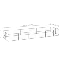 Hundezwinger Silbern 12 m² Stahl