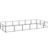 Hundezwinger Schwarz 18 m² Stahl
