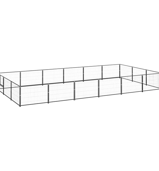 Hundezwinger Schwarz 18 m² Stahl