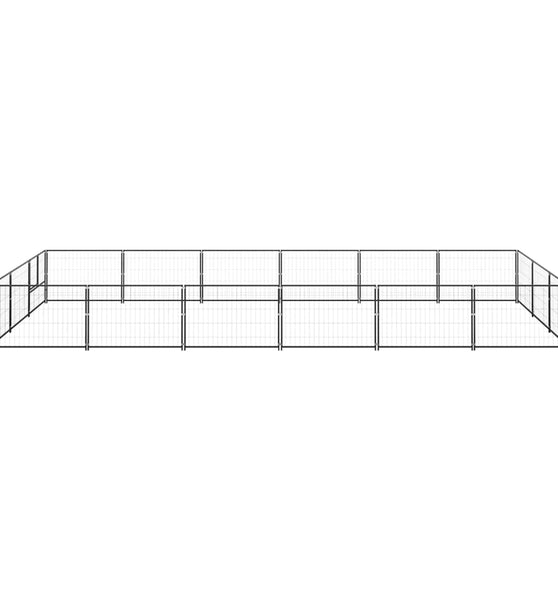 Hundezwinger Schwarz 18 m² Stahl