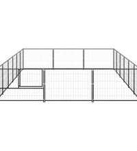 Hundezwinger Schwarz 18 m² Stahl