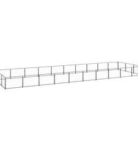 Hundezwinger Schwarz 30 m² Stahl