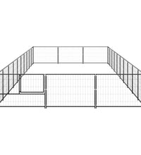Hundezwinger Schwarz 30 m² Stahl