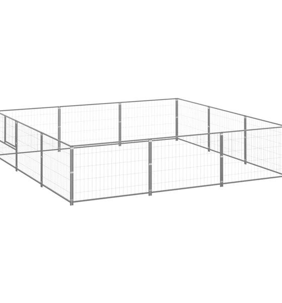 Hundezwinger Silbern 9 m² Stahl