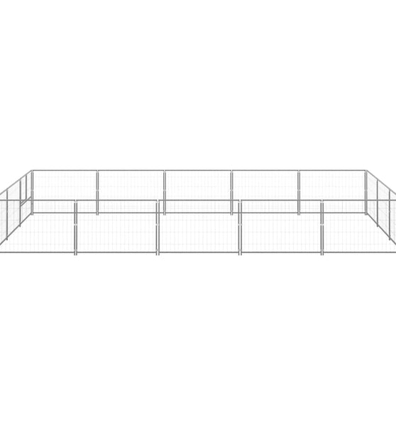 Hundezwinger Silbern 15 m² Stahl