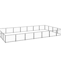 Hundezwinger Schwarz 28 m² Stahl