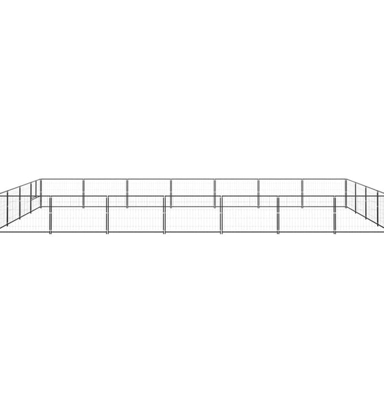 Hundezwinger Schwarz 28 m² Stahl