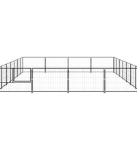 Hundezwinger Schwarz 28 m² Stahl