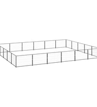 Hundezwinger Schwarz 30 m² Stahl