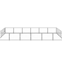 Hundezwinger Schwarz 30 m² Stahl