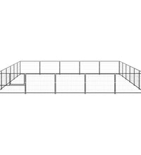 Hundezwinger Schwarz 30 m² Stahl