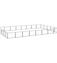 Hundezwinger Schwarz 40 m² Stahl
