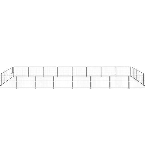 Hundezwinger Schwarz 40 m² Stahl