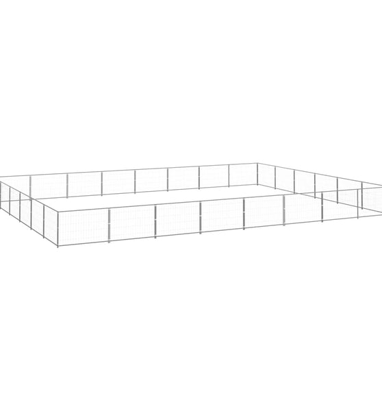 Hundezwinger Silbern 48 m² Stahl