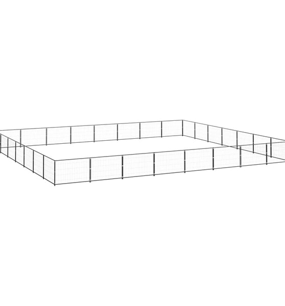 Hundezwinger Schwarz 56 m² Stahl