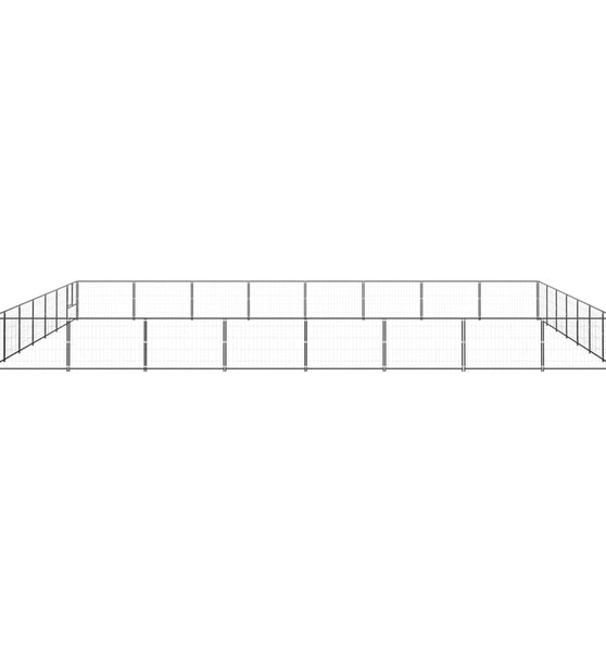 Hundezwinger Schwarz 56 m² Stahl