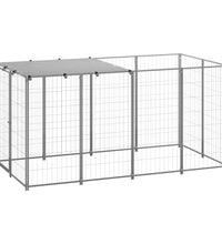 Hundezwinger Silbern 2,42 m² Stahl