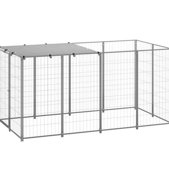 Hundezwinger Silbern 2,42 m² Stahl