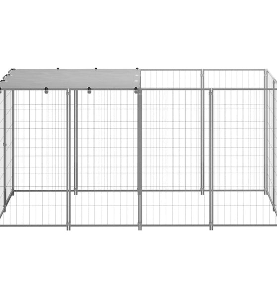 Hundezwinger Silbern 2,42 m² Stahl