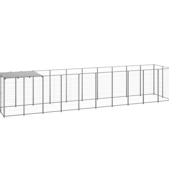 Hundezwinger Silbern 6,05 m² Stahl