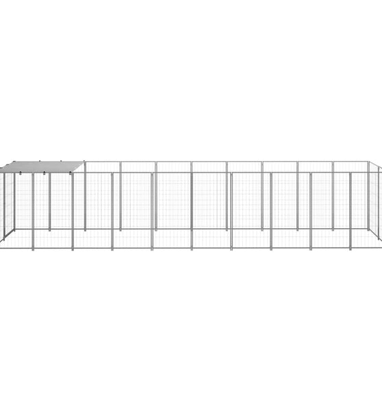Hundezwinger Silbern 6,05 m² Stahl