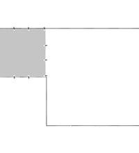 Hundezwinger Schwarz 6,05 m² Stahl
