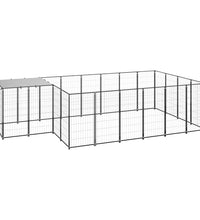Hundezwinger Schwarz 8,47 m² Stahl