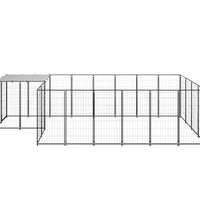 Hundezwinger Schwarz 8,47 m² Stahl