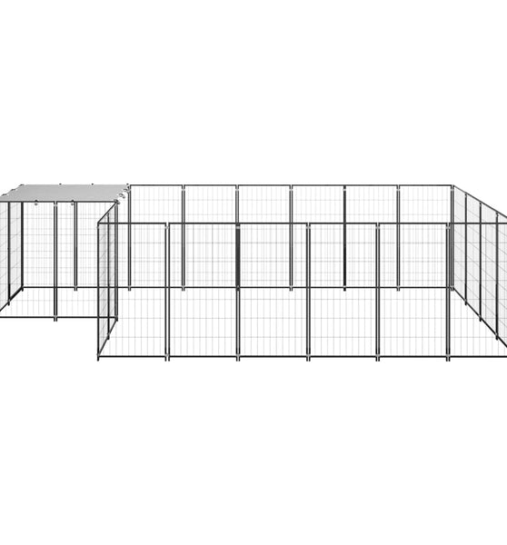 Hundezwinger Schwarz 8,47 m² Stahl