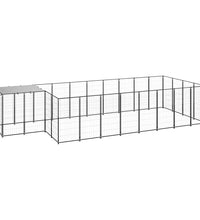 Hundezwinger Schwarz 10,89 m² Stahl