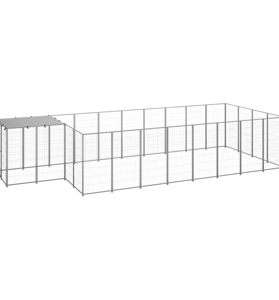 Hundezwinger Silbern 10,89 m² Stahl