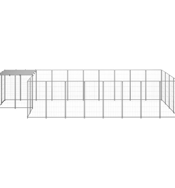 Hundezwinger Silbern 10,89 m² Stahl