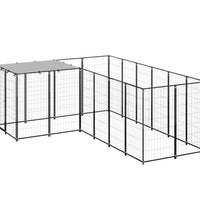 Hundezwinger Schwarz 4,84 m² Stahl