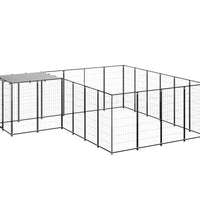 Hundezwinger Schwarz 8,47 m² Stahl