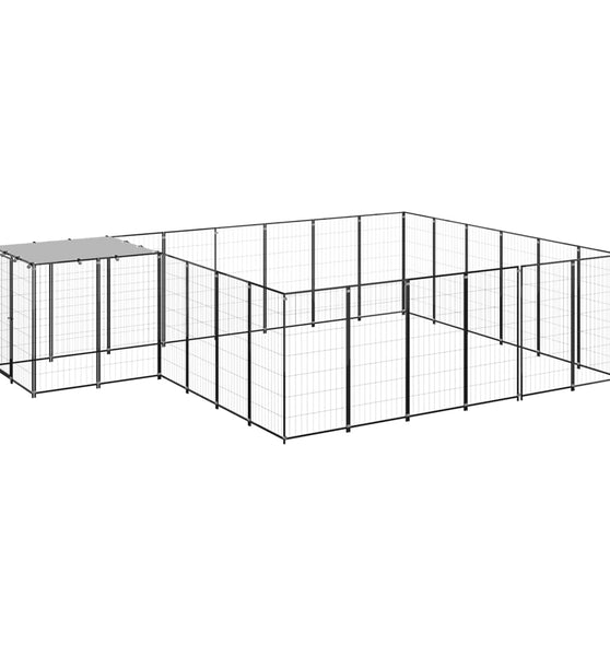 Hundezwinger Schwarz 12,1 m² Stahl