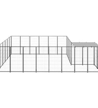 Hundezwinger Schwarz 12,1 m² Stahl