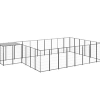 Hundezwinger Schwarz 15,73 m² Stahl