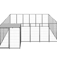 Hundezwinger Schwarz 15,73 m² Stahl