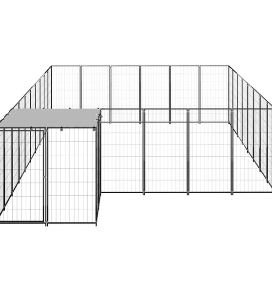Hundezwinger Schwarz 15,73 m² Stahl