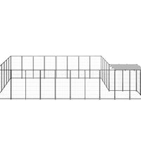 Hundezwinger Schwarz 15,73 m² Stahl