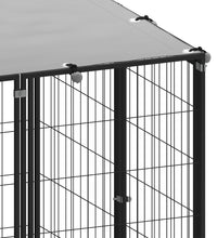 Hundezwinger Schwarz 15,73 m² Stahl