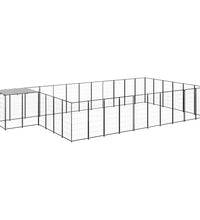 Hundezwinger Schwarz 19,36 m² Stahl