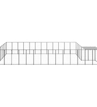Hundezwinger Schwarz 22,99 m² Stahl