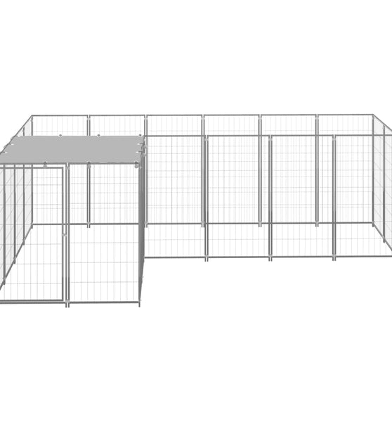Hundezwinger Silbern 4,84 m² Stahl