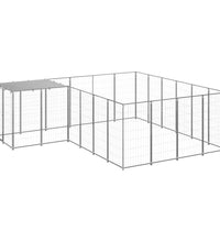 Hundezwinger Silbern 8,47 m² Stahl