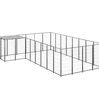 Hundezwinger Schwarz 10,89 m² Stahl