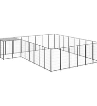 Hundezwinger Schwarz 15,73 m² Stahl