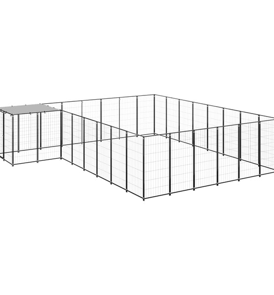Hundezwinger Schwarz 15,73 m² Stahl