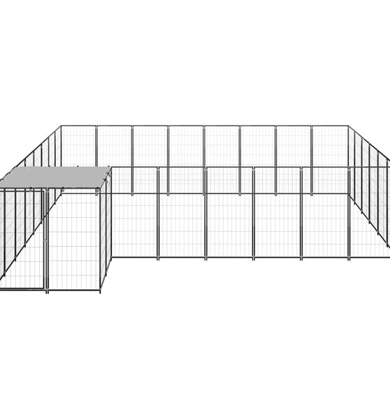 Hundezwinger Schwarz 15,73 m² Stahl